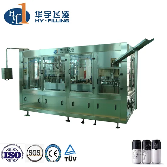 Rotary Aluminum Can Beverage Filler Machinery Beer Carbonated Soft Drink CSD Filling Bottling Line Juice Filling Line Can Filling Machine